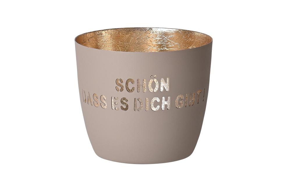 Madras Windlicht Schön dass es Dich gibt